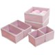 thumbnail image 1 of unbranded 1Jgo Caja Para Almacenamiento De Ropa Interior De Tela Rosa Con Antiarrugas Para El Dormitorio, 1 of 8