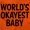 Orange, variant on World's Okayest Baby Hilarious Toddler Boy Girl T Shirt Infant Toddler Brisco Brands 12M