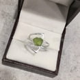 thumbnail image 6 of Natural Peridot Ring, Rough Peridot Gemstone Ring, August Birthstone, Double Band, 925 Sterling Silver, Womens Ring, Christmas, Thanksgiving, Handmade, Statement Jewelry, Rough Gemstone Jewelry, 6 of 6