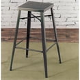 thumbnail image 3 of Furniture of America Roth Tabouret de Bar en Métal 30 Pouces Gris Canon (Ensemble de 2), 3 of 7