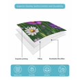 thumbnail image 4 of Full Size Quilt Bedding Set, Spring Flowers Reversible Summer Quilt 3 Pieces, Boho Botanical Budding Garden Florals Lightweight Bedspreads Coverlets with 2 Pillow Shams for All Seasons, 4 of 5