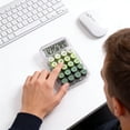 thumbnail image 6 of Hvmvliv Calculator Computing Counter Stylish Transparent Calculator Edition Desktop and Portable Calculator for Finance Business Green, 6 of 9