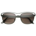 thumbnail image 2 of Unisex Horn Rimmed Sunglasses UV400 Cut-Out Geometric Frame Metal 9871, 2 of 4