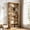 Light Brown, variant on Fnova 74" Tall Bookcase with 6-Tier Open Display Storage Shelves, Large Book Shelf Bookcase Bookshelf for Living Room, Home Office, Bed Room