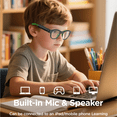 thumbnail image 5 of Kids Smart Bluetooth Glasses, UV400 Blue Light Blocking Glasses, Works with iOS/Android for Kids Gifts 6-12, 5 of 11