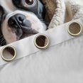 thumbnail image 4 of Homewish Boston Terrier Dog Blackout Curtains Set of 2 (52x84 Each),Kawaii Animal Curtain,Beige, 4 of 6