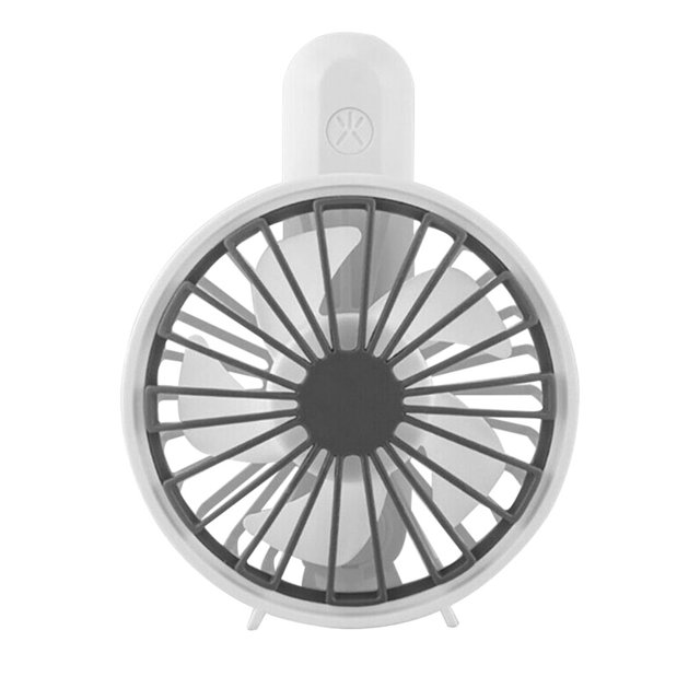 Ventilador recargable USB Verano Cooler Mini ventilador eléctrico portátil con 5 aspas y 3 velocidades Herramienta de enfriamiento de verano, blanco Speravity HA8629-03B