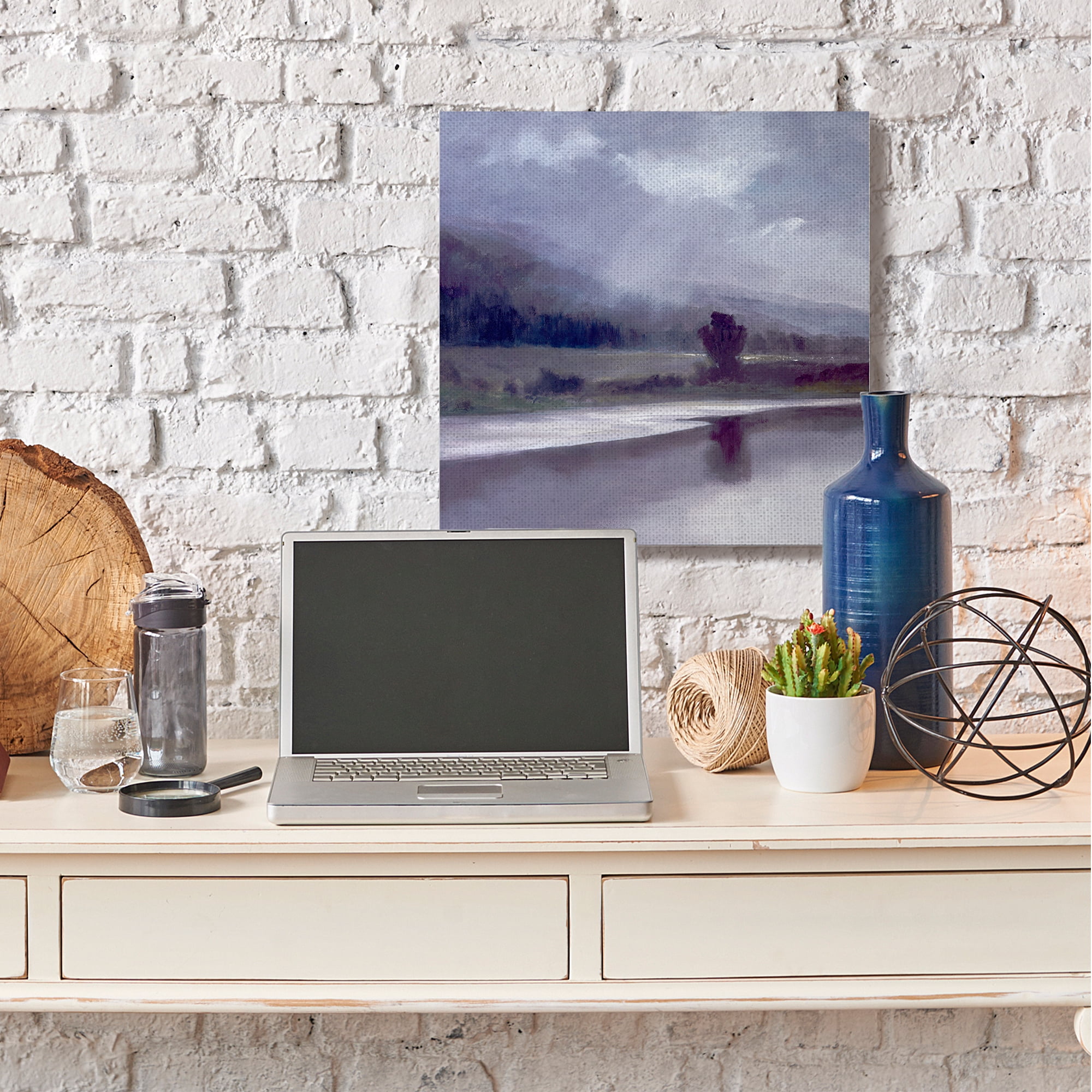 Stupell Industries Storm Clouds Abstract Light Meadow Landscape Canvas Wall Art by Sheila Finch