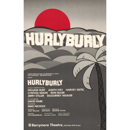 Hurlyburly (Broadway) - movie POSTER (Style A) (27" x 40") (1984)