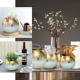 thumbnail image 5 of Efavormart 6" Gold Foiled Crackle Glass Flower Vase, Bubble Vase, 5 of 5