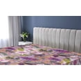 thumbnail image 5 of Ambesonne Floral Design Fitted Sheet, Soft Vintage Flowers, Full Size, Lavender Yellow Green, 5 of 5
