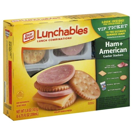 Oscar Mayer Lunchables: Ham & American Cheese Stackers, 3.8 oz
