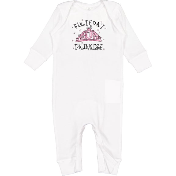 Inktastic Tiara 1st Birthday Princess Baby Romper Coveralls