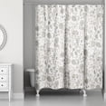 thumbnail image 2 of Creative Products Beige Watercolor Floral 71x74 Shower Curtain, 2 of 2