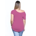 thumbnail image 3 of Awkward Styles Women's Plus Size Clothing Off Shoulder Shirt Curvy Plus Size Tshirt Loose Fit Shirts for Thick Girls Big Shirts for Women Plus Size Tshirt Off The Shoulder Cute Off Shoulder Tops, 3 of 5