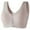 Bras for Women Coffee, variant on ylioge M-5XL Plus Size Sports Bras for Women Front Closure Lightweight Push Up Bralettes No Underwire Solid Seamless-Underwear Bra