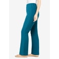 thumbnail image 3 of Woman Within Plus Size Petite Fineline Stretch Denim Pull-On Bootcut Jeans, 3 of 6