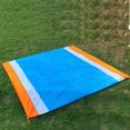 thumbnail image 3 of Manta impermeable para picnic, viaje, alfombra para acampar - Naranja + + azul Naranja + Blanco + Azul, 3 of 3