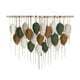 thumbnail image 1 of Tapiz de macramé para colgar en la pared, decoración de pared, tapiz de hojas, adorno nórdico, idea de regalo con borlas 21 hojas, 1 of 9