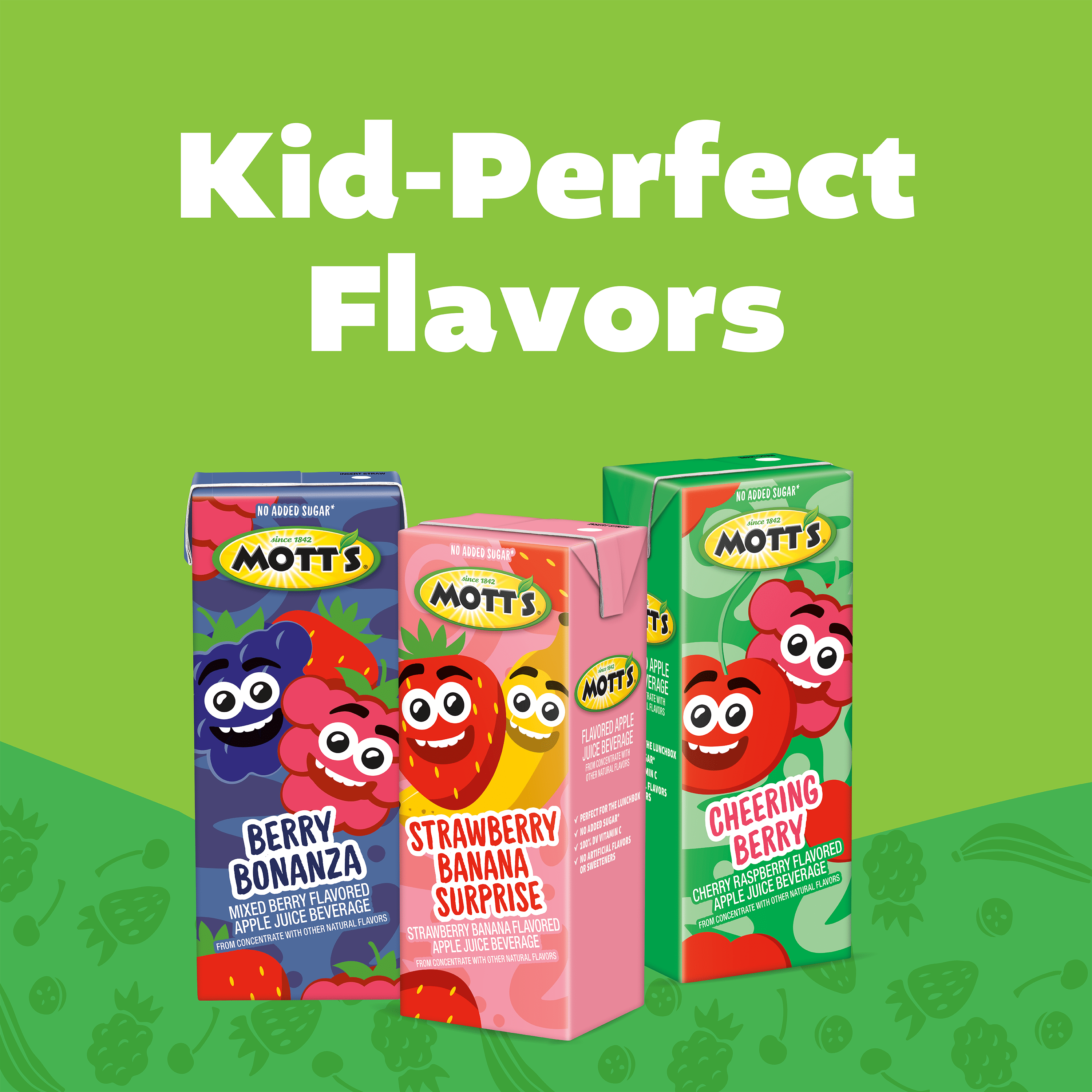 Mott’s Lunchbox Favorites Juice Drink Variety Pack, 6.75 fl oz, 32 Count Boxes