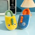 thumbnail image 5 of XIMIN Kids Baby Boys Girls Cute Dinosaur Cozy Plush Slippers Non Slip Cotton Knit Indoors House Bedroom Shoes Fall Winter Warm Furry Shoes, 5 of 9
