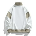 thumbnail image 4 of Ediodpoh Chandail d'Automne Manches Amples Mode Décontractée Chandail en Molleton Blanc G, 4 of 6