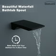 thumbnail image 6 of Boyel Living 10 in Wall Mount Shower System Rainfall Shower Head with Waterfall Tub Spout and Handheld Shower Head,3-Function Bathroom Square Shower Head Tub Faucet Shower Set in Matte Black, 6 of 10