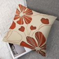 thumbnail image 7 of Floral Pillow Covers,Abstract Boho Orange Reversible Pillow CoversNeutral Botanical Flowers Throw Pillow Covers for Home Living Room Bedroom,Floral Pillow Covers Gifts for Women Girls, 7 of 7