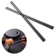 thumbnail image 2 of Palillos de fibra de vidrio, palillos reutilizables, 24 cm, diseño antideslizante, material resistente al calor, fácil de limpiar, negro liso, para una alimentación saludable y cocina asiática, 2 of 8