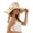 White, variant on Vintage Bucket Hat Unsex UPF Sun Protection Adjustable Hats Solid Color Hat for Summer Beach Vocation