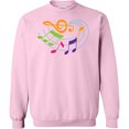 thumbnail image 2 of Inktastic Music Notes Musical Adult Sweatshirt, 2 of 4