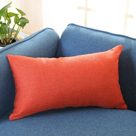 Outtop Rectangle Cushion Cover Silk Throw Pillow Case Pillowcase