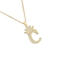 thumbnail image 2 of Guardurnaity InitialNecklacePendantEnglish Letter A to Z Jewellery Charm Chain Crystal Valentine'sDay Birthday Modern Ropa, zapatos y accesorios Miscelánea C 1, 2 of 6