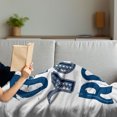 thumbnail image 3 of Dad You Rock Soft Flannel Fleece Throw Blanket, Monochrome Grunge Style Lettering on a Plain Background, Cozy Plush for Indoor and Outdoor Use, 60" x 80", Night Blue Violet Blue, by Ambesonne, 3 of 5