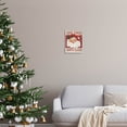 thumbnail image 2 of Here Comes Santa Claus Smiling Vintage Holiday Graphic Art Gray Framed Art Print Wall Art, 2 of 7