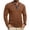 Brown, variant on Long Sleeve T Shirts for Man Classsic Button V Neck Henley Shirts Comfortable Lightweight Mens Spring Fall Shirts Fashion Contrast Color Trim Pullover T Shirts Casual Slim Fit Basic Top M