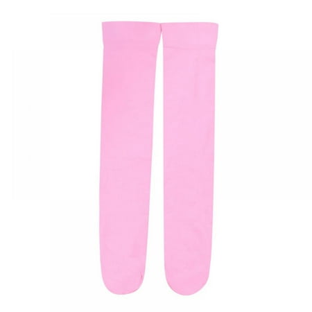 

Baby Girl Candy Color Solid Knee High Socks Non-Skid Uniform Tube Stockings for Infant Toddler and Child
