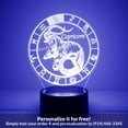 thumbnail image 1 of Mirror Magic Store Capricorn Color Changing Personalized LED Light with Remote Control, 1 of 8