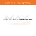 thumbnail image 2 of Max Advanced Brakes - Brake Kit for 2007 2008 2009 2010 2011 2012 2013 Mazda 3 Mazdaspeed Front Replacement Cross Drilled Disc Brake Rotors and Ceramic Brake Pads, 2 of 9