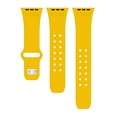 thumbnail image 4 of Tigers Engraved Silicone Unisex Watch Band for Apple Watch - 38/40/41mm(42mm Series 10/11) Yellow by Affinity Bands, 4 of 4