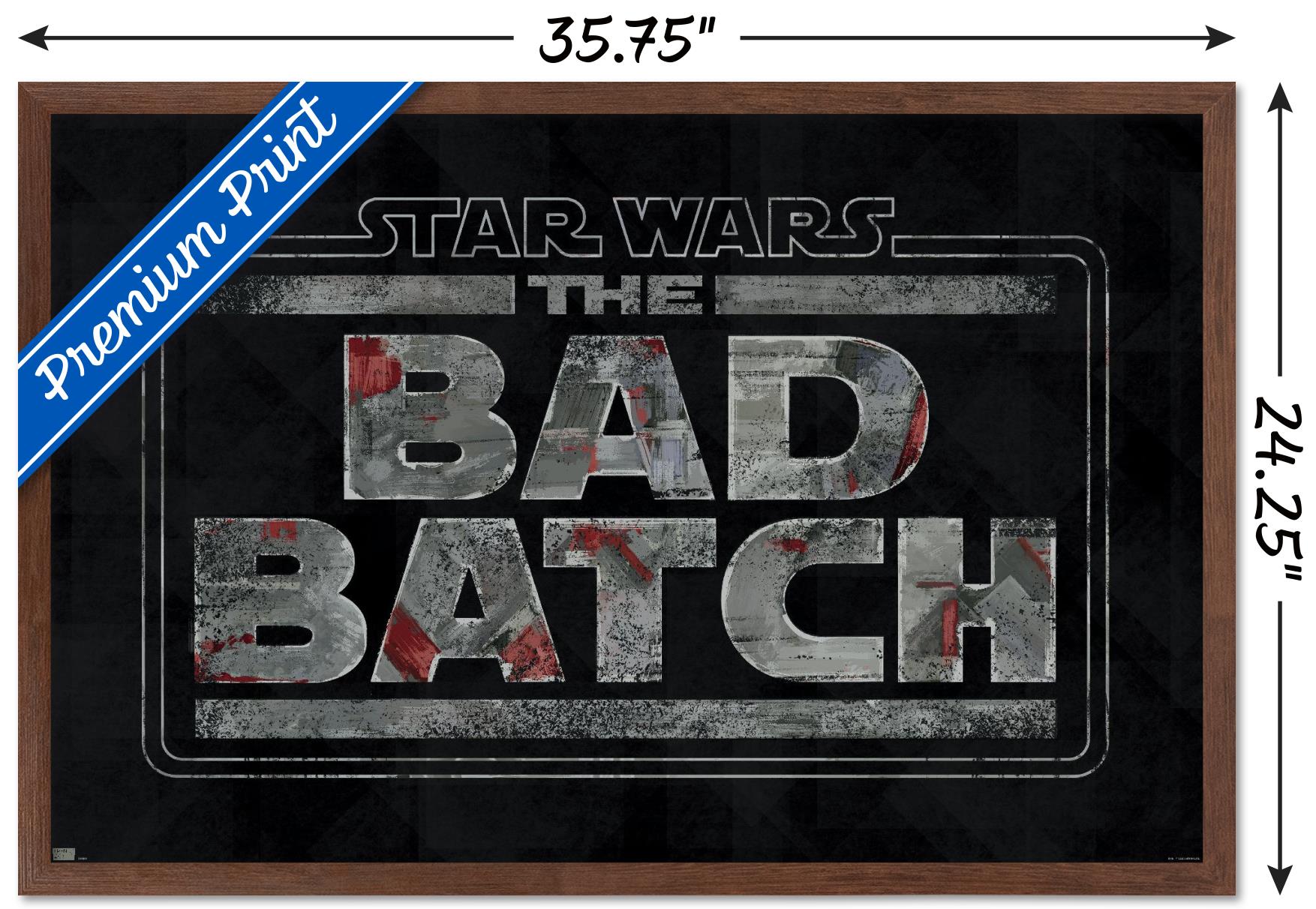 Star Wars: The Bad Batch - Logo Wall Poster, 22.375" x 34", Framed