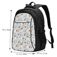 thumbnail image 5 of Daiia Carrot Rabbit Pattern USB Charging Backpack for Men and Women, Anti-Theft Backpack,Travel Backpack,School Backpack,College Backpack,Laptop Backpack, 5 of 7
