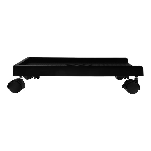 ETHZZLE Tour d'Ordinateur Mobile avec Roues, Support de Plancher Noir pour Pc pour la Maison