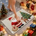 thumbnail image 5 of ToyKingdee Christmas Kitchen Rugs Bathroom Rug Non-Slip Red Door Mat Rugs for Entryway Indoor, Small Washable Throw Soft Bath Mat, Holiday Decor Untra-Thin Carpet, 5 of 6