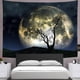 thumbnail image 3 of Tapiz de luna Tapiz de galaxia Tapiz de árbol Tapiz de cielo estrellado Tapiz de arte psicodélico místico Tapiz para colgar en la pared para decoración del hogar (51.2 x 59.1 pulgadas de alto) Sailing Electrónica, 3 of 5