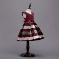 thumbnail image 2 of AMERTEER Robes pour Filles, Robe de Soirée Formelle Sans Manches, Nœud Rayé, Ligne A, 2-10 Ans, 2 of 5