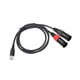 thumbnail image 3 of Cable auxiliar Cable amplificador Cable de audio Cable de audio estéreo Cable USB a 2 XLR 3M, 3 of 9