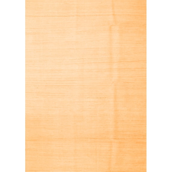 Ahgly Company Indoor Rectangle Solid Orange Modern Area Rugs, 8' x 12'