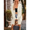 thumbnail image 2 of KelaJuan Women Knit Cardigan Long Sleeve Turn-down Collar Button Closure Fall Casual Jacket Sweater with Pockets, 2 of 6