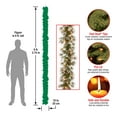 thumbnail image 4 of National Tree Company Pre-Lit 'Feel Real' Artificial Christmas Garland, Green, Liberty Pine, White Lights, Decorated With Pine Cones, Frosted Branches, Plug In, Christmas Collection, 9 Feet, 4 of 5
